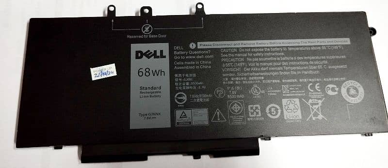 Dell 5580 laptop battery 0