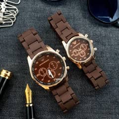 beautiful couples watchs brown