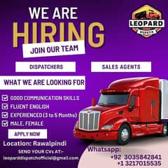 We are hiring sales agent for Truck Dispatching Campaign