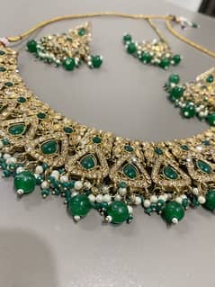 Green Golden Jewlery Set