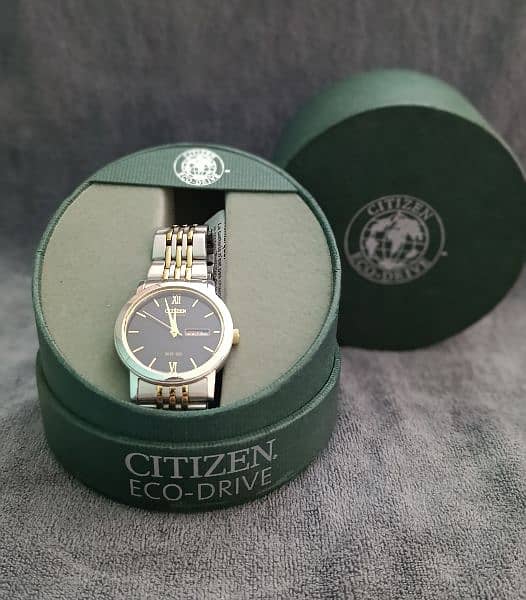 Citizen Eco-Drive Genuine Imported Wrist Watch 2 Tone. 0