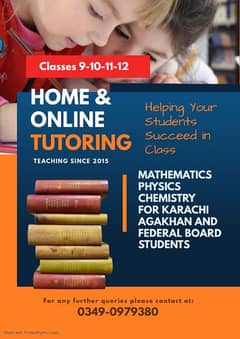 Home Tutor Karachi-Federal-Aga Khan- Zia uddin Board