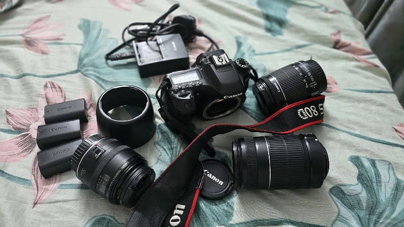 Canon 80D with three lense 7