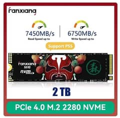 2TB NVMe M2 Gen4 Fanxiang New 7450MB for PC Laptop PS5