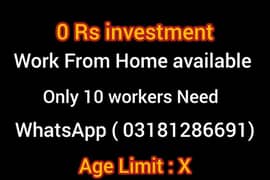 work from home available 0 Rs investment daily Payment available