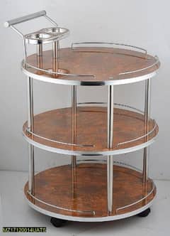 wooden tea trolley 0