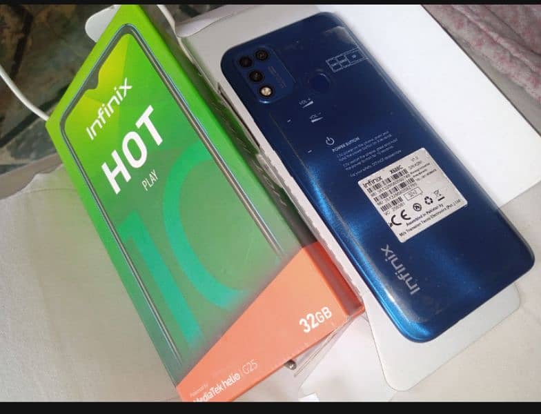 hot 10 infinix hot 10 play 2. . 32 full box orgnial charger no open no 1