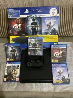 PS4 slim 500GB with games