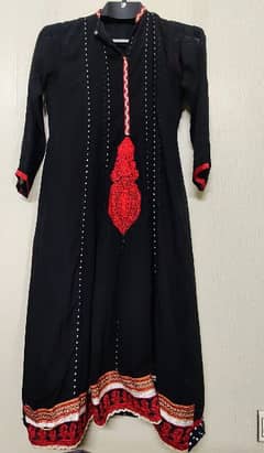 Black Chiffon Frock for Sale