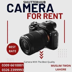 DSLR CAMERA ON RENT, Lens, Rent, Canon, Sony ,Lens / Rent A Camera