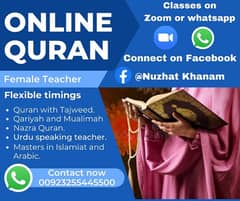 online female Quran teacher and alima ,naat kahn