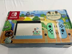 Nintendo switch limited edition animal crossing
