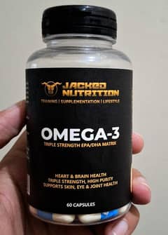 Omega 3 capsules by Jacked Nutrition