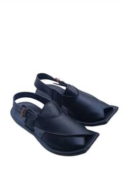 men's rexine plain Peshawari chappal