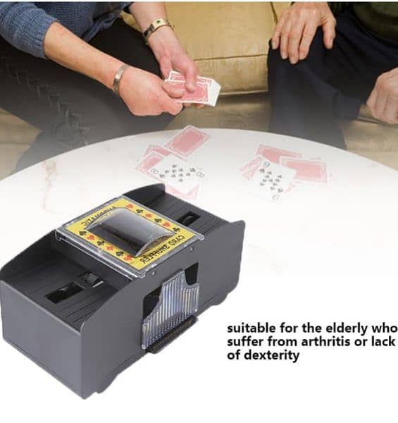 Card shuffler. 5