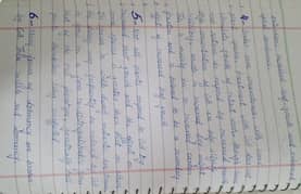 Handwritten assignment work