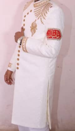 Sherwani/designer sherwani/white Sherwani/Dulha sherwani/groom dress