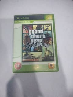 gta San Andreas disc for Xbox 360