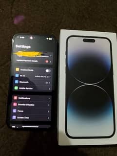iPhone 14 Pro Max with full box non pta 4 months sim working