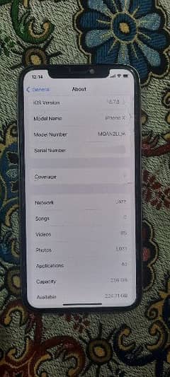 iphone x 256 gb PTA approved