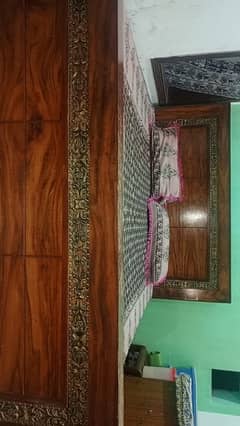 wooden latest model bed with mattress