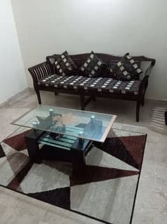 A1 Condition sofa with table and rug piece