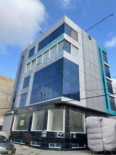 Dha Ph 2 (ext) Main 21st Com Aera Street | Fully Furnished 1000 Sqft Office Floor For Sale | Well Designed Wooden Flooring & False Ceiling | 3 Side Corner Building | Ample Car Parking | Ideal For Marketing Firm, Clinic, Institute | Reasonable Dem |