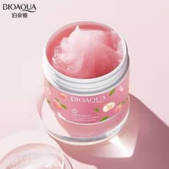 Exfoliating peach gel