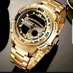 CASIO BRANDED MENS WATCH (GOLD)