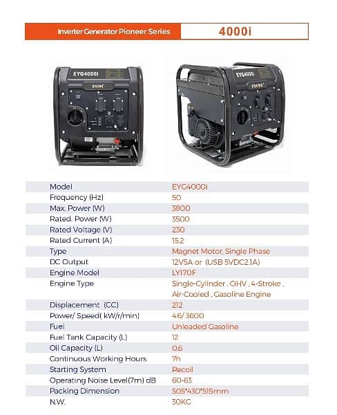 3800 watts portable inverter ganerator 6