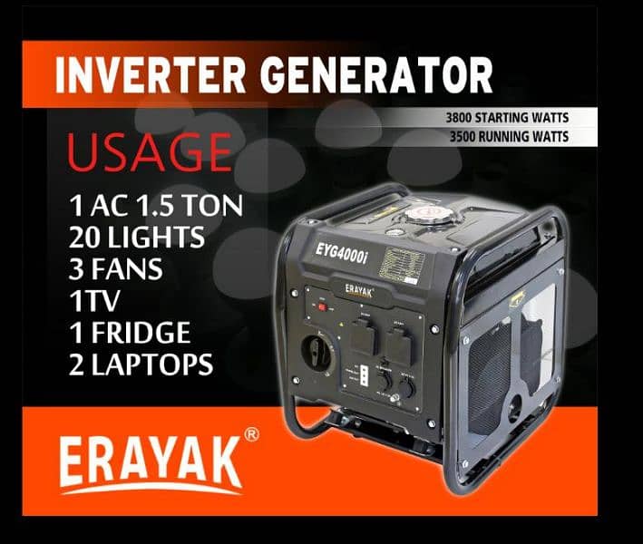 3800 watts portable inverter ganerator 8