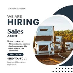 Need Sales agent for truck dispatch.