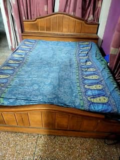 King Size bed with spring mattress & Dressing table