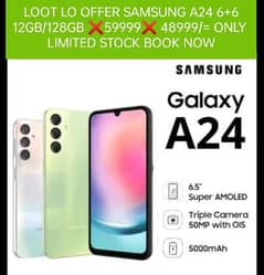 ALERT DEAL SAMSUNG A24 6+6 12GB/128GB BOX PACK 1 YR WARRANTY PTA APP