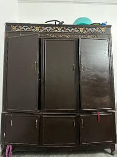 used wooden cupboard