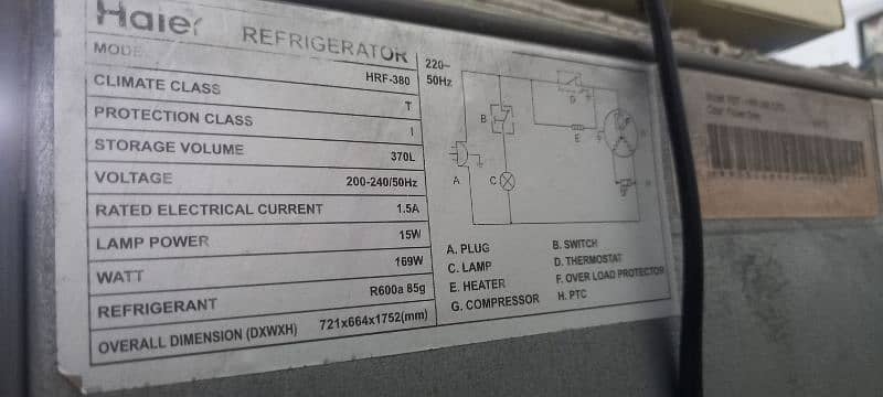 Haier refrigrator 18 cft full size 4