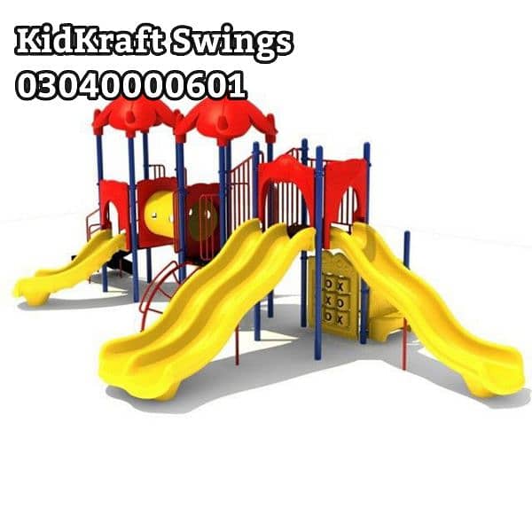 kids Slide/Swings/Kids rides/jhula/Spring rider/jungle gym/gazebo/bar 2