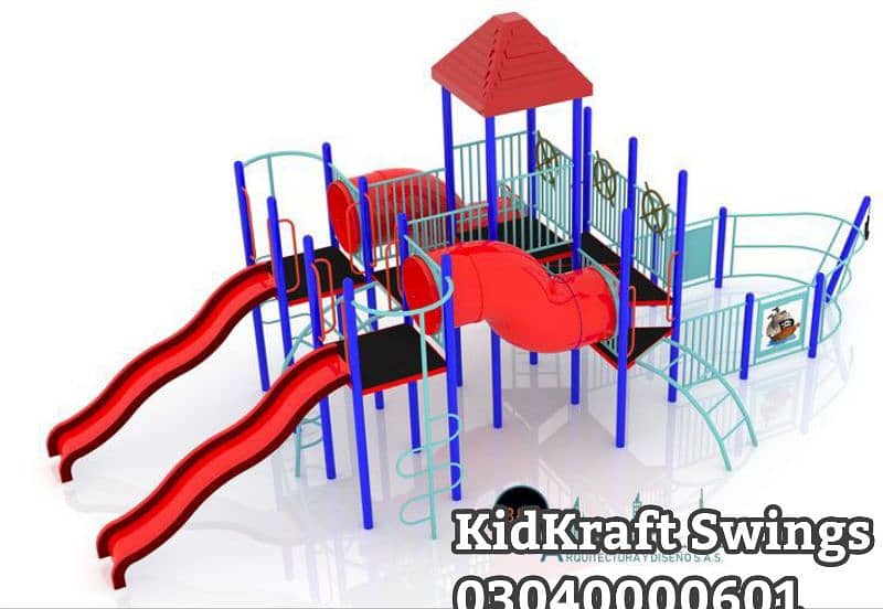 kids Slide/Swings/Kids rides/jhula/Spring rider/jungle gym/gazebo/bar 6