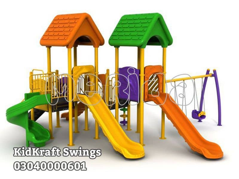 kids Slide/Swings/Kids rides/jhula/Spring rider/jungle gym/gazebo/bar 7