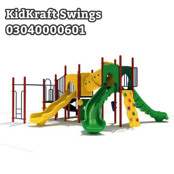 kids Slide/Swings/Kids rides/jhula/Spring rider/jungle gym/gazebo/bar 8