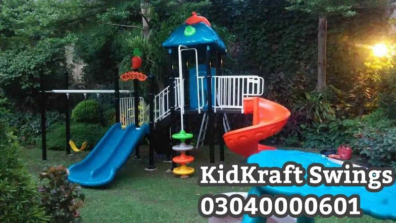 kids Slide/Swings/Kids rides/jhula/Spring rider/jungle gym/gazebo/bar 11