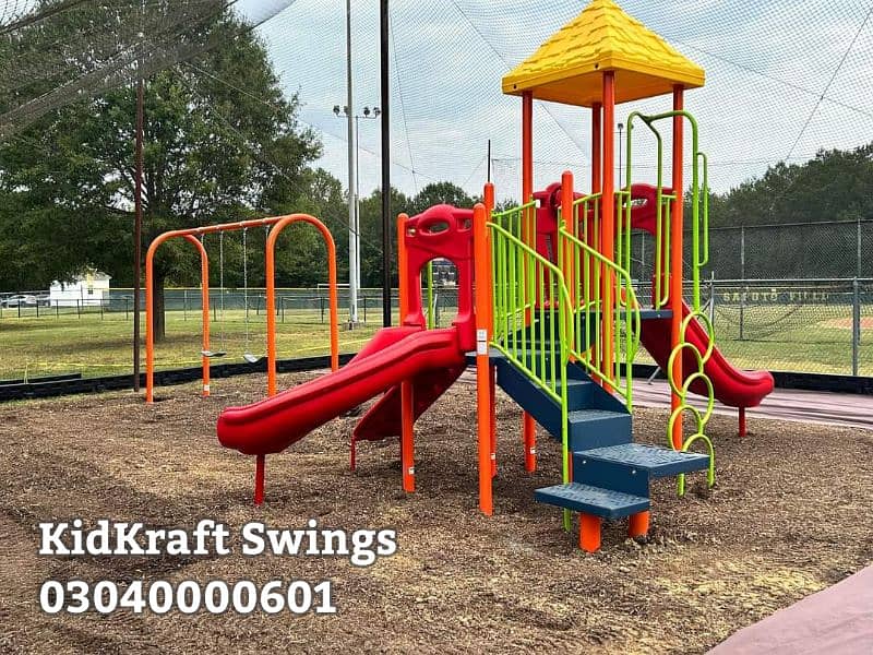 kids Slide/Swings/Kids rides/jhula/Spring rider/jungle gym/gazebo/bar 13