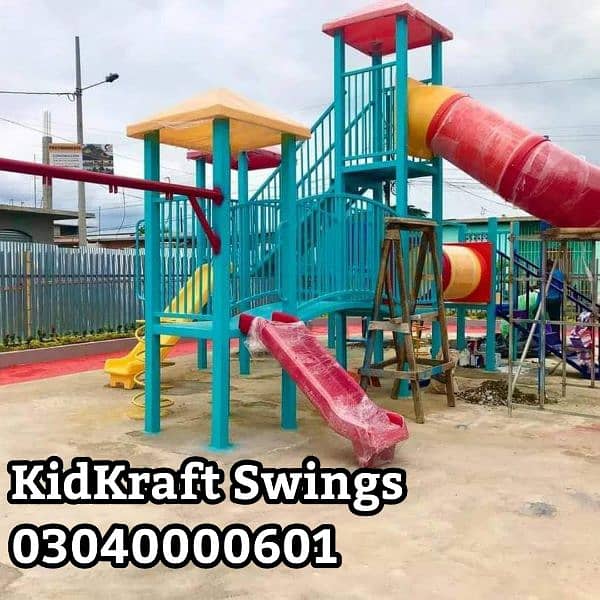 kids Slide/Swings/Kids rides/jhula/Spring rider/jungle gym/gazebo/bar 15