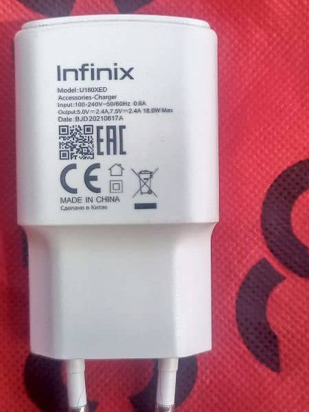 Infinx 18 wat charge original box wala 03129572280 4