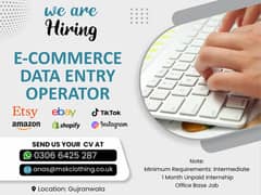 We Are Hiring! E-commerce Data Entry Operator