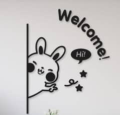 Hi Bunny Well come Wall Art