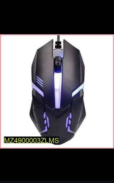 mouse Abs plastic with rainbow led lights 0