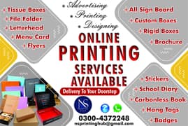 printing services/Sign board/bag/diary/shirt/Catalog/sticker/flyer/cu