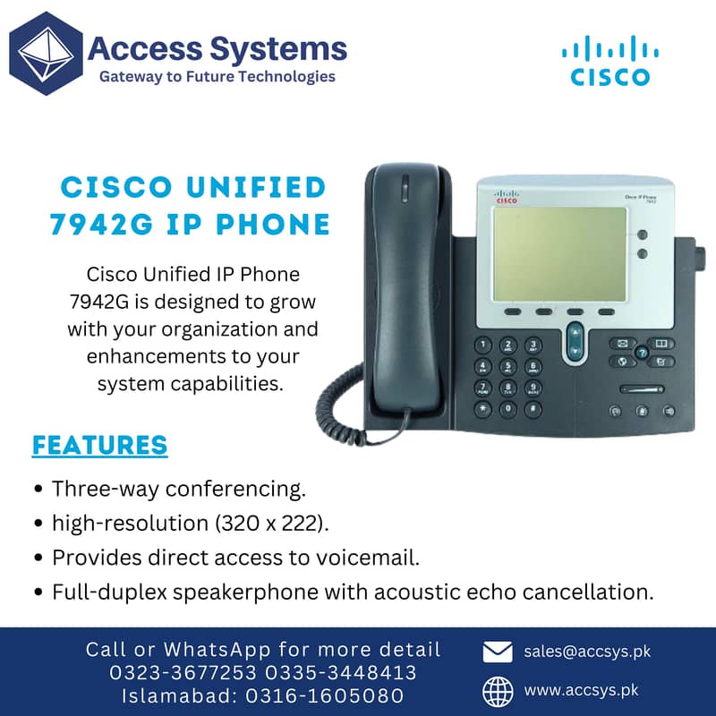 IP Phone Cisco | Grandstream | Polycom | Yealink | Fanvil VOIP PBX 4