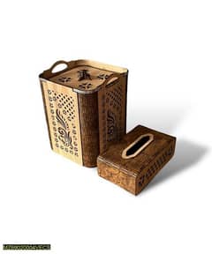 wooden tissue box holder